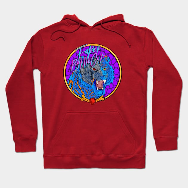 "Chestie" Fakerbattlecat Bright Round LOGO (Retro female version) Hoodie by FakerBattlecat